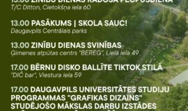 Pasākumi Daugavpilī 28.08.-03.09.2026.