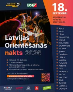 “Latvijas Orientēšanās nakts 2026” Daugavpilī