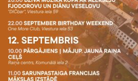 Pasākumi Daugavpilī 11.09.-17.09.2026.