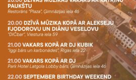 Pasākumi Daugavpilī 11.09.-17.09.2026.