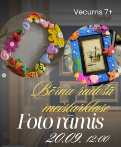 Meistarklase bērniem “Foto rāmis” mākslas studijā “Astttartt”