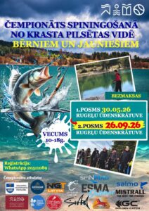 Čempionāts spiningošanā no krasta pilsētvidē bērniem un jauniešiem “Noķer un atlaid” (2. posms)
