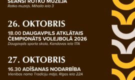 Pasākumi Daugavpilī 23.10.-29.10.2026.