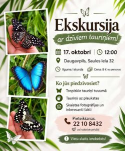 Ekskursija tauriņu studijā “Fly.Fly.lv”